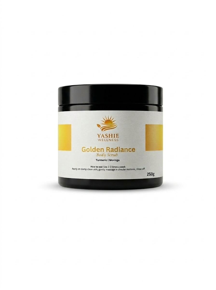 Golden radiance scrub