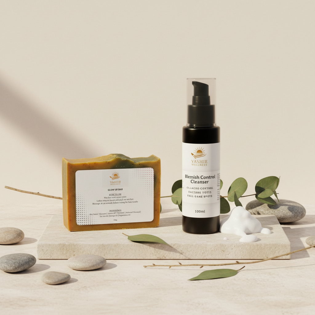 Essential Duo - Glow Up Bar and Blemish Control Cleanser Bundle